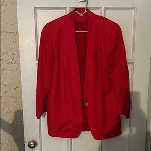 Vibrant Red Blazer